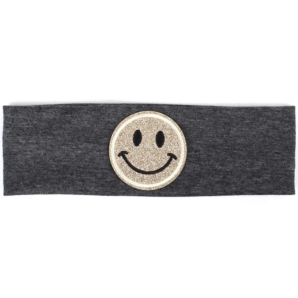 Gold Dark gray Geebro/летние модные милые повязки на голову для маленьких мальчиков и девочек, повязка на голову для девочек, однотонные хлопковые Эластичные аксессуары для волос, повязка на голову - Цвет: Gold Dark gray