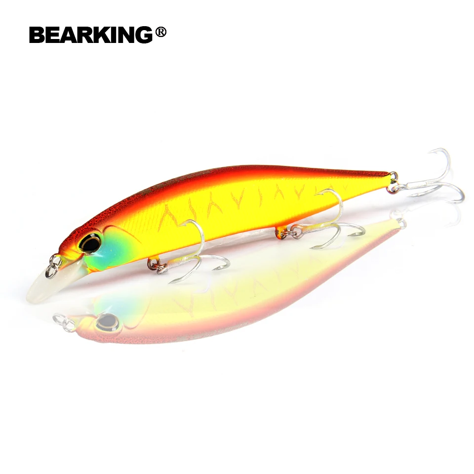 Retail Bearking hot model fishing lures hard bait different colors for choose 120mm 18g  minnow,quality professional minnow