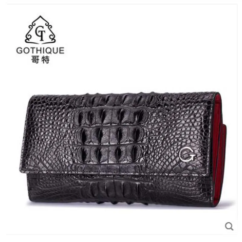 gete 2019 new Imported crocodile leather handbag female Thai leather dinner bag handbag Siam Crocodile purse lady Bag women