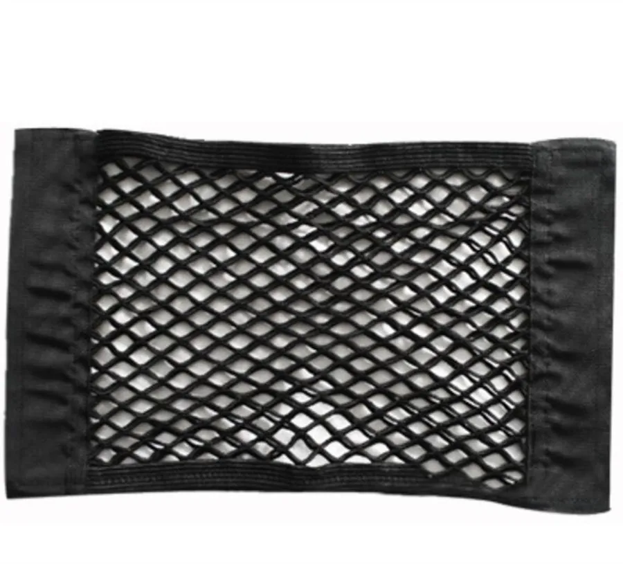 

1PC Car Back Rear Trunk Seat Elastic String Net Magic Sticker Mesh Storage Bag Pocket Cage Auto Organizer Seat Back Bag 40*25cm