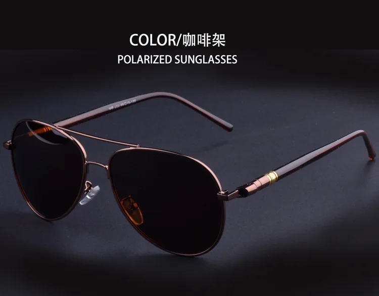 Поляризационные солнцезащитные очки, мужские, wo,, высокое качество, авиация, фотохромные, очки для вождения, негабаритные, Oculos De Sol Masculino, Ретро стиль - Цвет линз: NO1