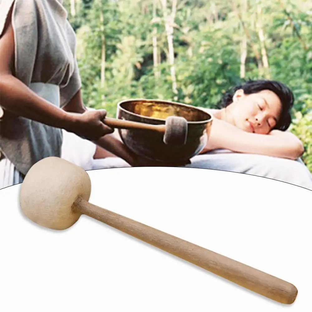

Singing Bowl Wooden Mallet Tibetan Buddhism Hand Hammered Yoga Copper Chakra Meditation Religion Belief Buddhist Supplies