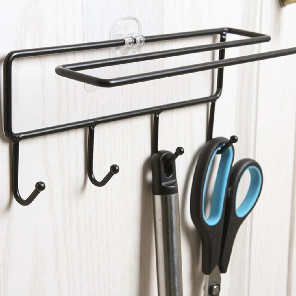 Punch-Free Coat Wall Hanging Bathroom Hook Hanger Hook Free Punching Rack Home Storage Organization