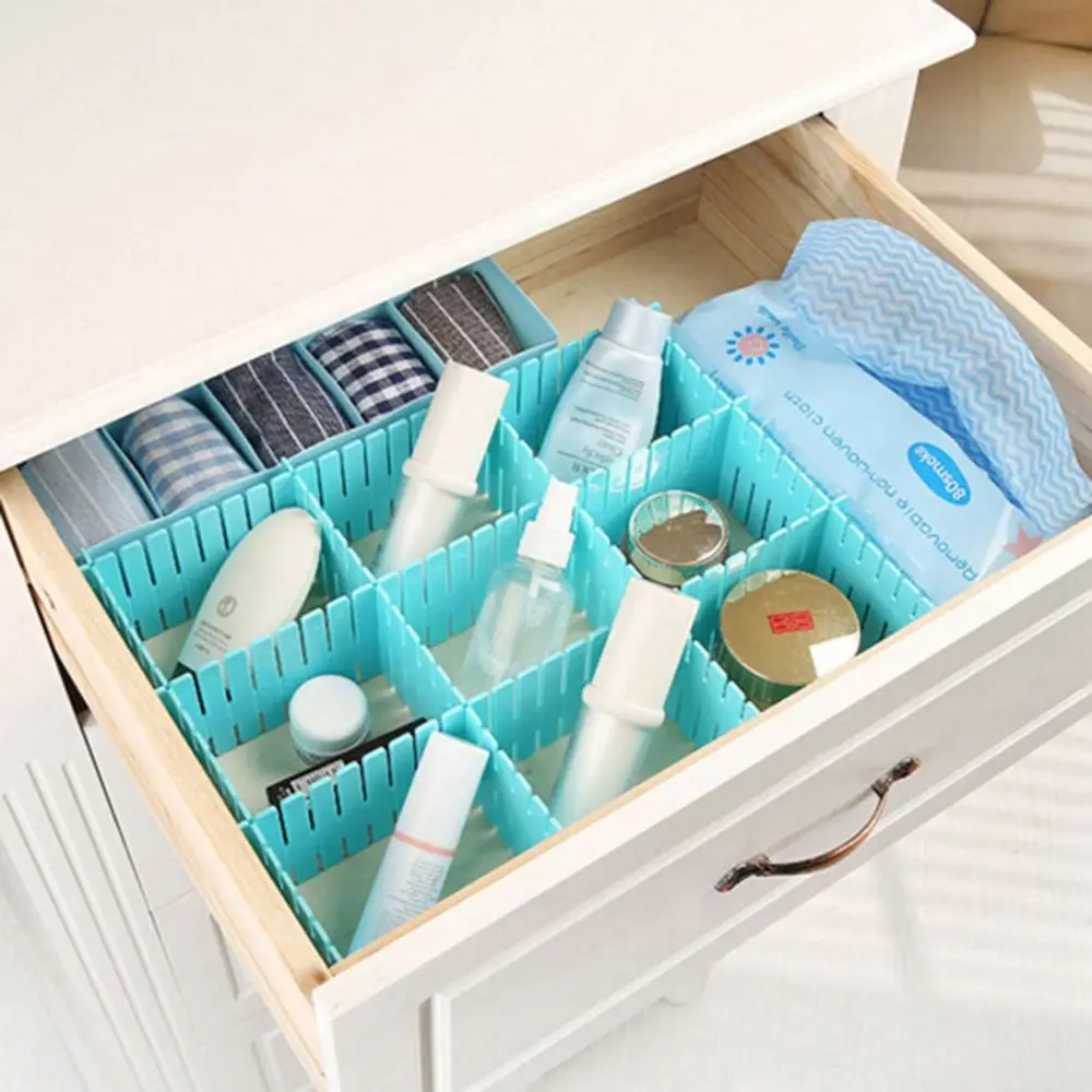 1 Set DIY Grid Drawer Divider Household Necessities Storage Home