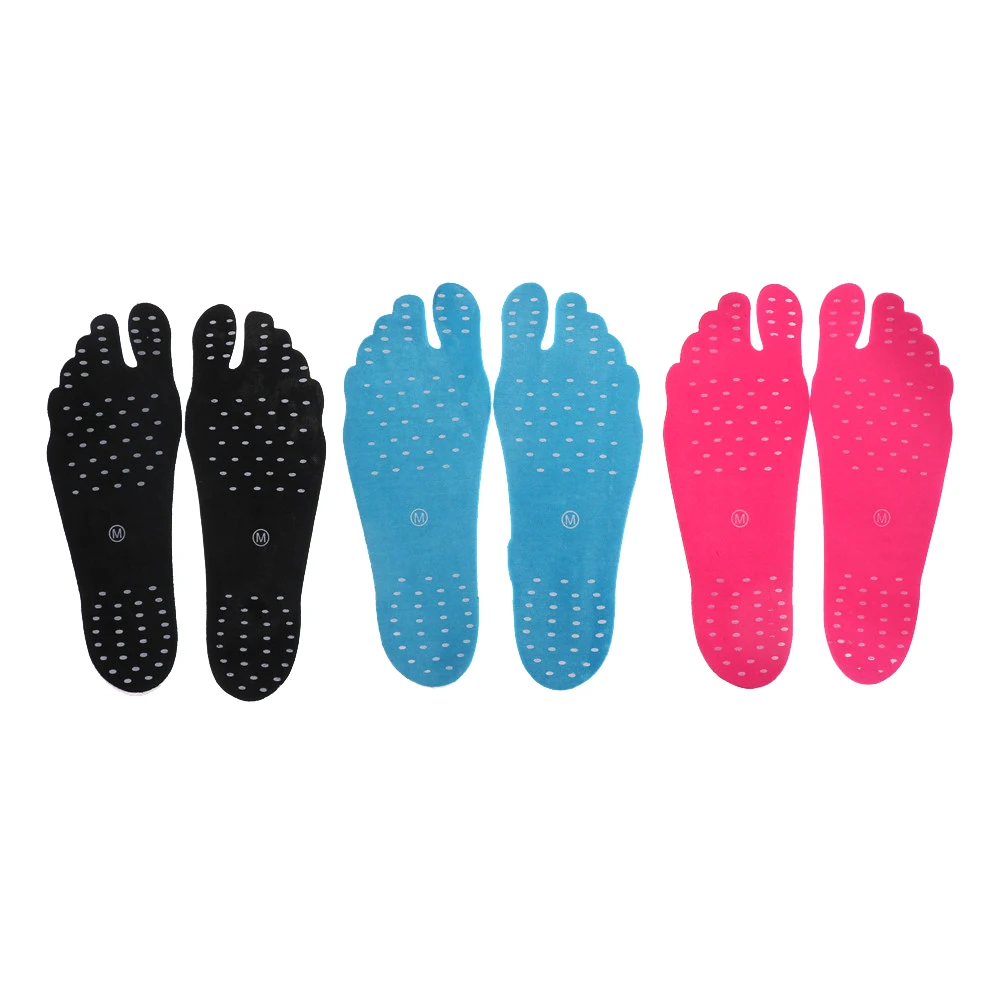 

1Pair 230 * 110mm Barefoot Soles Stick Invisible Waterproof Anti-slip Shoes Pad Insert Feet Pad Beach Shoes Insoles