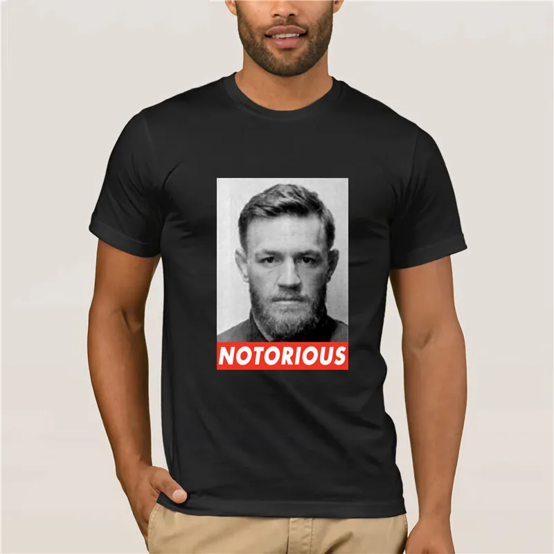 Король Конор Макгрегор Notorious T Shirt Модная креативная футболка с рисунком удобная мужская футболка