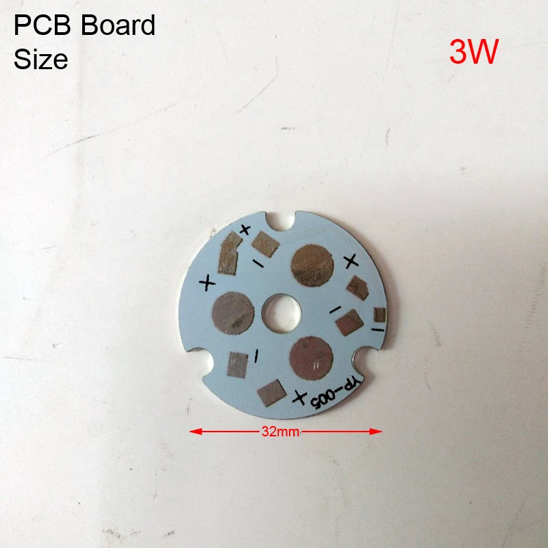 1/5/10/50 шт в наборе, для использования в домашних условиях 1 Вт/3 W/4 W/5 W/7 W/9 W/12 W Алюминий основание для Spolight пластина теплоотвод подложка лампа Панель светодиодный печатная плата - Мощность в ваттах: 3W 24mm