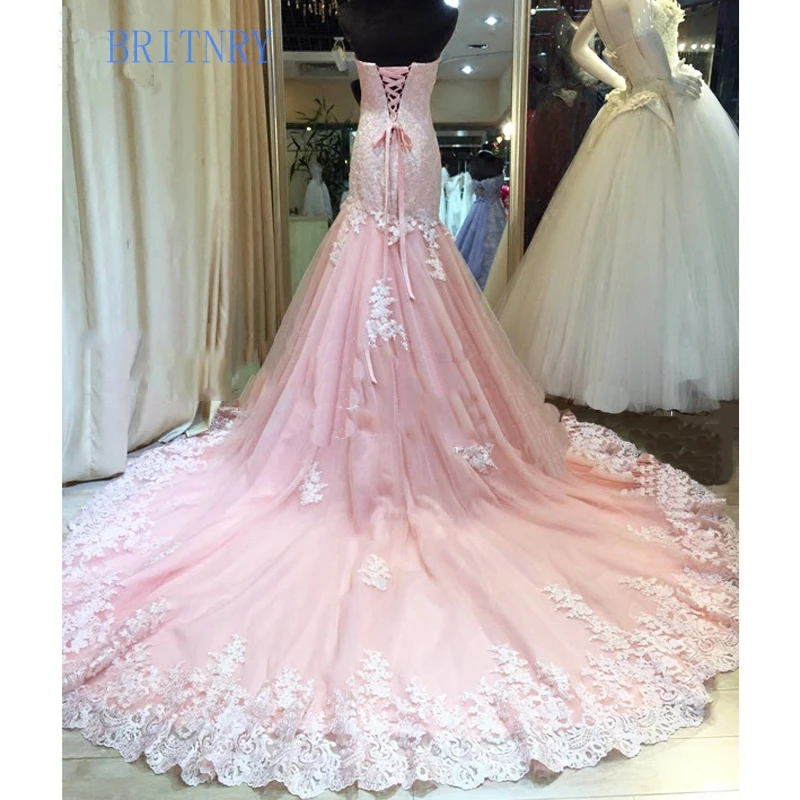 Appliques-Lace-Sheath-Pink-Mermaid-Chapel-Train-Womens-Evening-Formal-Dresses-Long-Custom-Made-Vestido-Lace (1)_