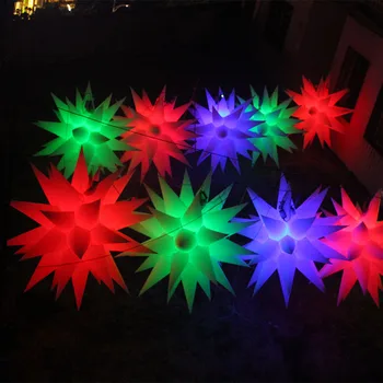 

Free shipping 1.5M diameter inflatable lighting star for party decoration