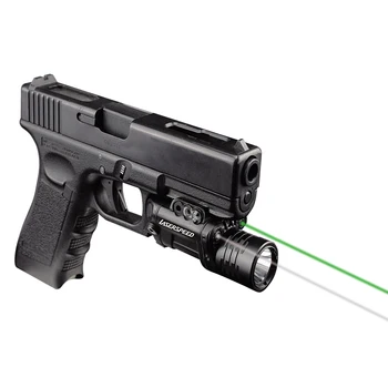 

Drop shipping Green and Red Aiming Laser with Tactical LED Flashlight Combo, Strobe LED Function
