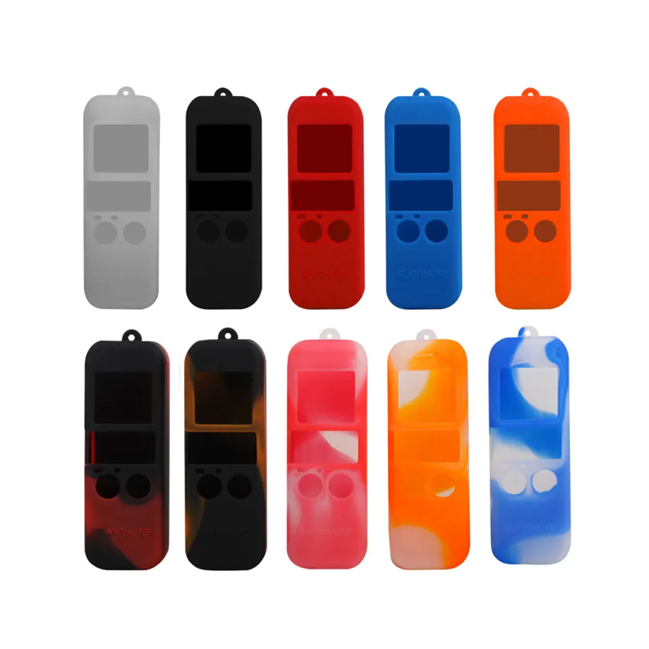 Osmo Pocket Silicone Cover with Strap Soft Silicone Gel Case Cover for DJI OSMO POCKET Anti-Lost Neck Strap Wrist Lanyard-3