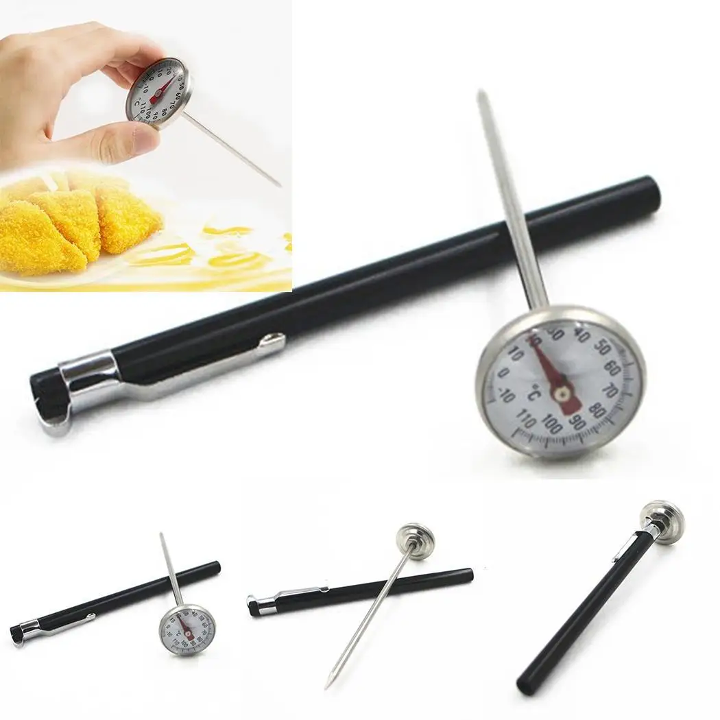 

Milk Coffee Thermometer Baby Bottle Professional Water White, Black about 13.5cm -10 ~110 Thermometer 2.5cm