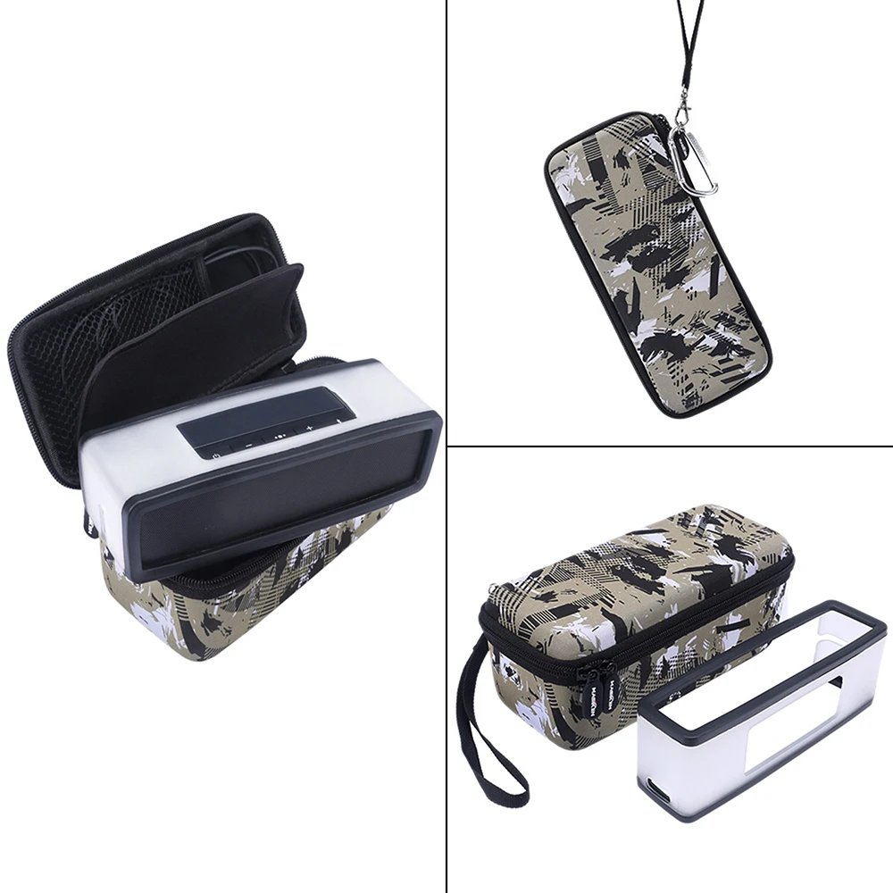 New 2 in 1 Soft Carry Silicone Case +Hard EVA Storage For Bose Soundlink Mini 1/Mini Bluetooth Speaker Charging Cradle | Электроника
