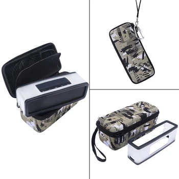 

New 2 in 1 Soft Carry Silicone Case +Hard EVA Storage Case For Bose Soundlink Mini 1/Mini 2 Bluetooth Speaker Charging Cradle