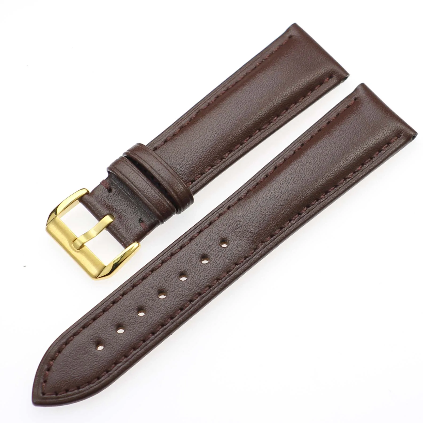 ZLIMSN Универсальный кожаный ремешок для часов Tissot Longines DW Seiko samsung gear S2 S3 huami amazfit huawei gt ремешок для часов - Цвет ремешка: brown gold