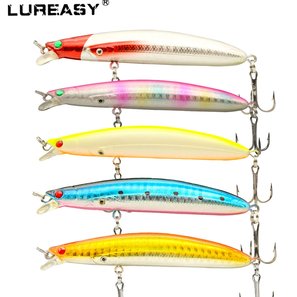 

2019 LUREASY Group Fish 3D Eyes Minnow Crank Bait 10cm 9.5g Hard Bait Fake Lure Fishing Lure