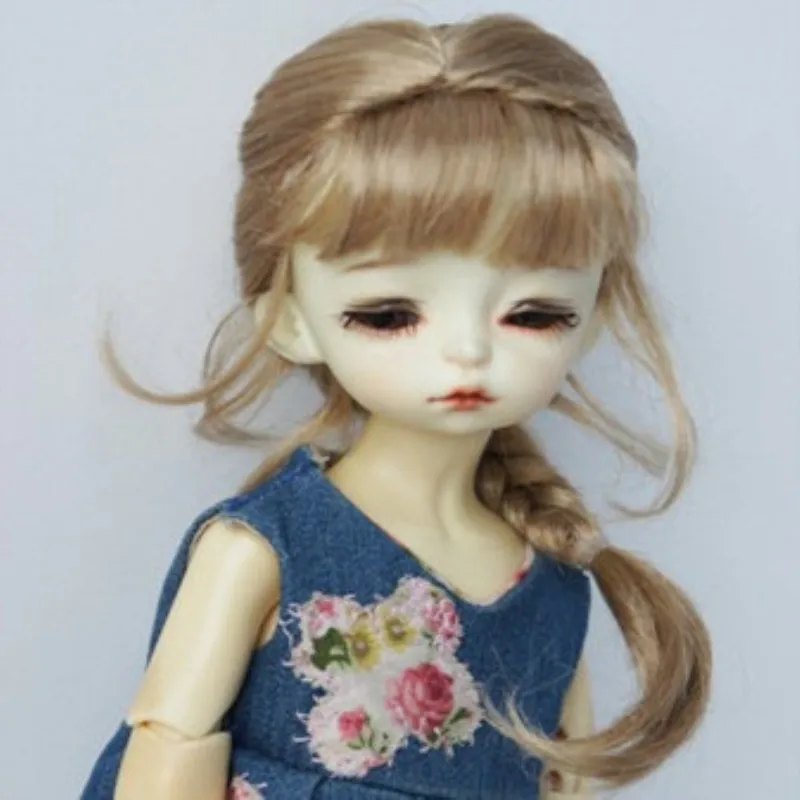 3 BJD парик Синтетический мохер один хвост-dd sd10 sd sd16 - Цвет: Серый