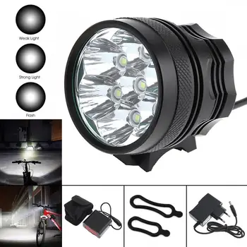 

SecurityIng 8400Lm 7 x LB-XL T6 LED Bike Light Front Handlebar Cycling Led Light + 8000mAh Battery Pack
