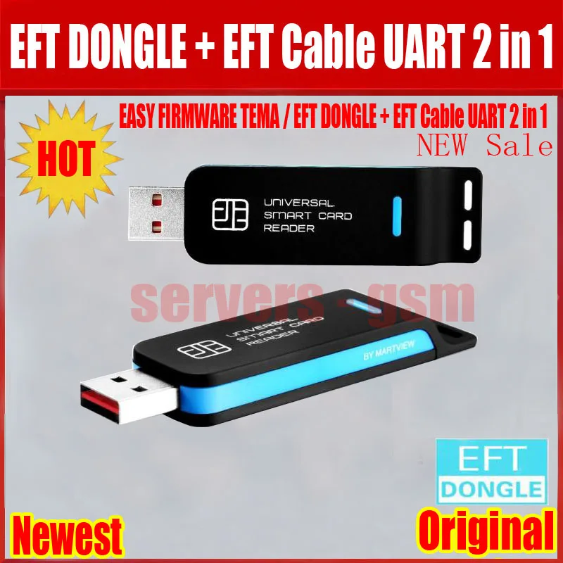 2019 Новые 100% оригинальные легко прошивки TEMA/EFT DONGLE + EFT кабель UART 2 в 1 Бесплатная доставка