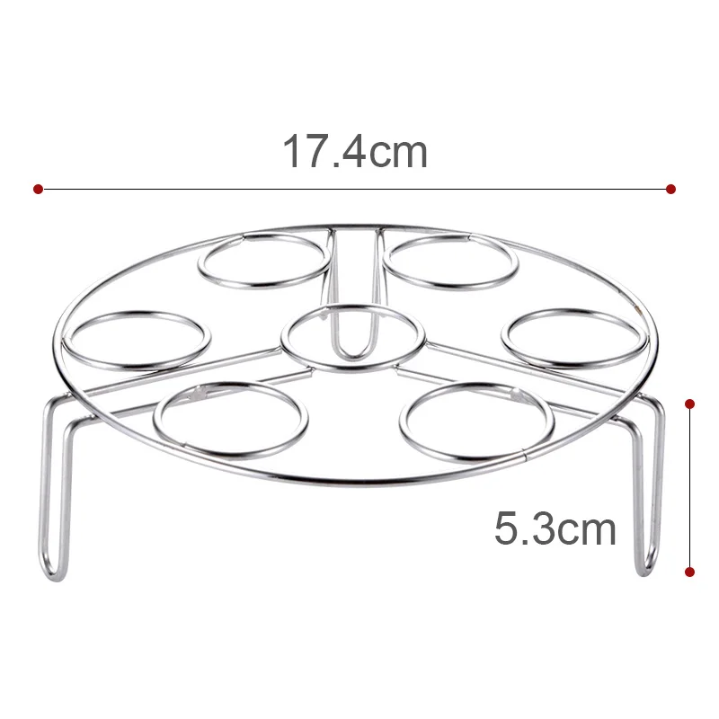 Ossayi Нержавеющая сталь пару яйцо стойки вареное, сырое формы для варки яиц без скорлупы яичная подставка держатель для хранения Кухня Пособия по кулинарии инструменты