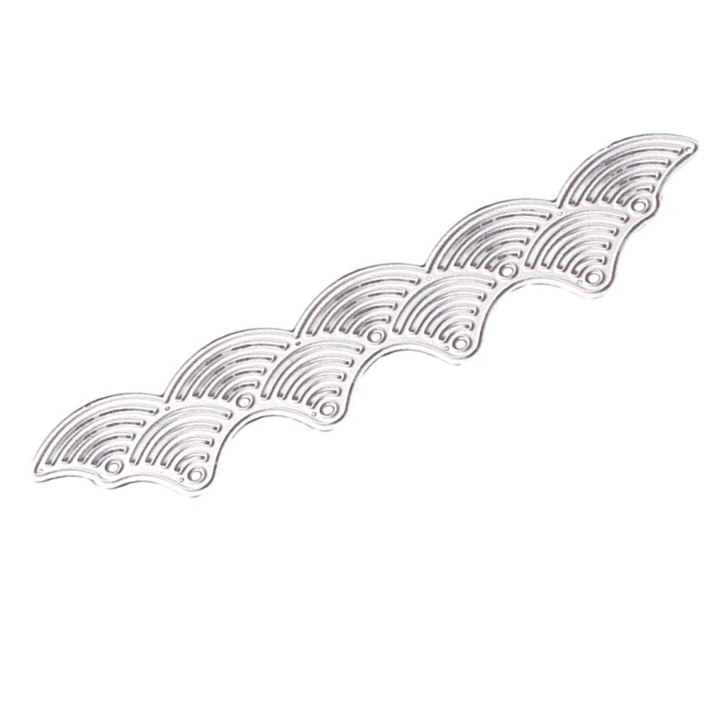 Metal Cutting Dies Wave Lace Edge Background for DIY Scrapbooking Paper Card Craft Embossing Photo Album Decoration Die Cuts