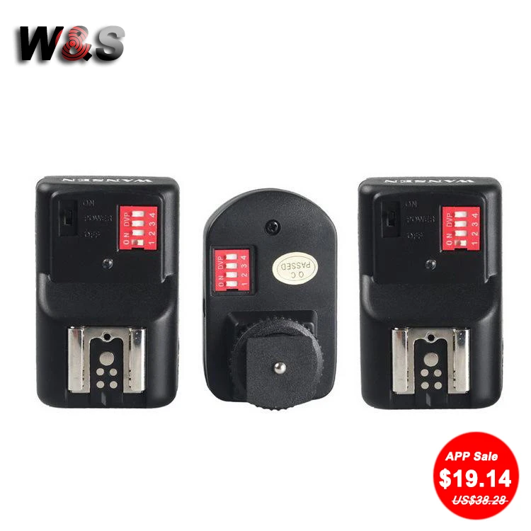

WANSEN PT-16GY 16 Channels Wireless Remote Speedlite Flash Light Trigger + 2 Receiver For Canon Nikon Pentax Olympus