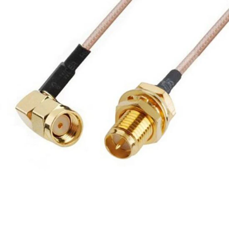 Rf Coaxial Cable 25Mm 50 Ohm Rp Sma Male Right Angle To Rp Female Rf Pigtail Rg316 huismerk kopen in de aanbieding