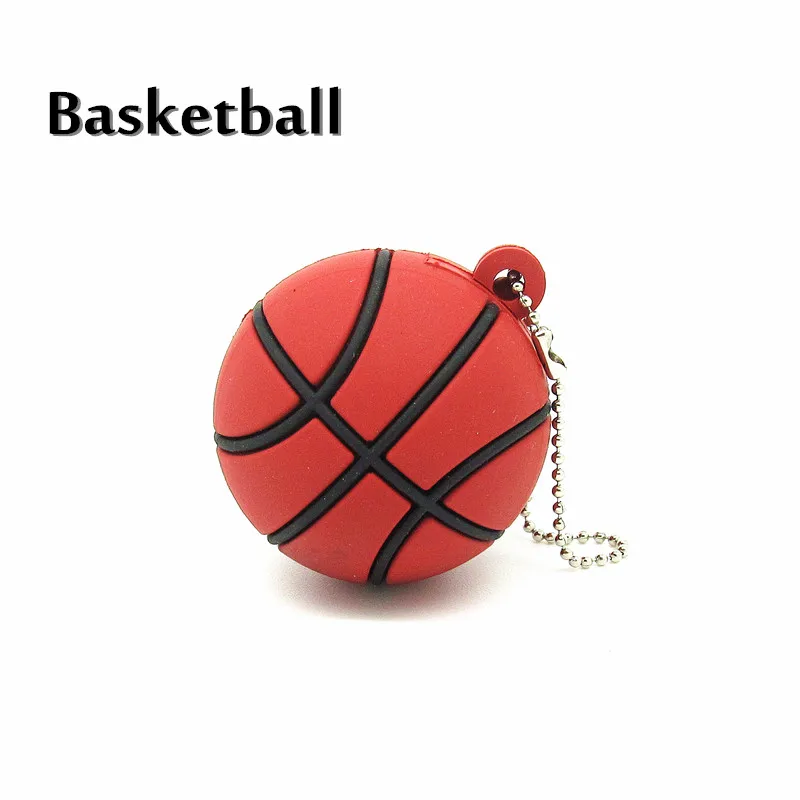 Мультфильм Футбол/Баскетбол/Футбол/Теннис USB флеш-накопитель силиконовый спортивный мяч Флешка 4 Гб ручка-накопитель 8 г 16 г 32 г карта памяти - Цвет: Basketball