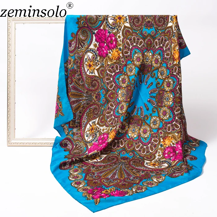 Модные шарфы, шали для женщин, шарф, роскошный бренд, Большая квадратная Пашмина, бандана, зимний хлопковый хиджаб, обертывание, шарфы, 120*120 см