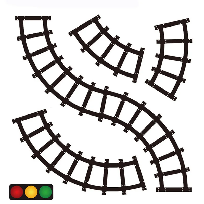 MiDeer стикер дорожные знаки 4 стиля дорожного движения железная дорога/motoway/Дорога/Кривая тропинка для детей игровой игрушечный автомобиль 11-407