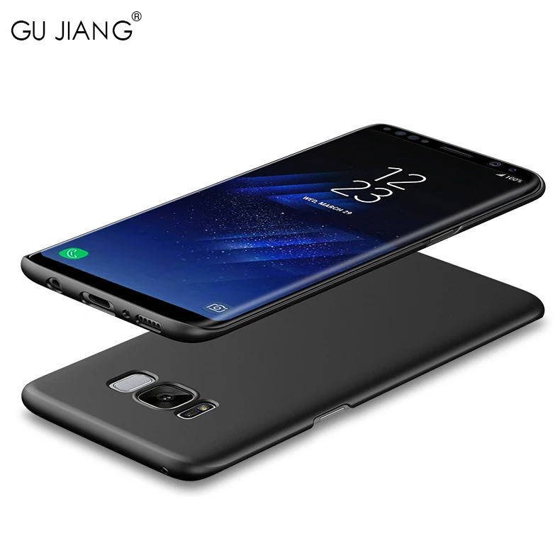 Бренд GUJIANG, Роскошный чехол с масляным рисунком, защитный чехол для samsung Galaxy S6, S7, S7 Edge, S8, S8 PLUS, Жесткий ПК, простой/скраб, чехол