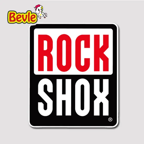Bevle 3378 Rock Shox Brand Sign Badge Tide Waterproof Stickers Laptop Luggage Fashion Car Graffiti Cartoon 3M Sticker