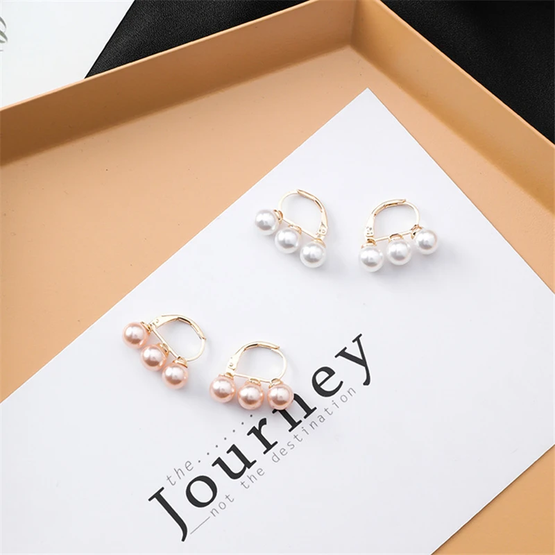 

New Style Simple Simulated Pearl Beads Ear Cuff Earrings For Women Bijoux Fashion Jewelry Elegant Brincos Wholesale Pendientes
