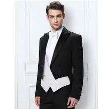 Man suit custom black tuxedo groom formal occasions ball ball men’s wedding suits (coat + pants + vest)