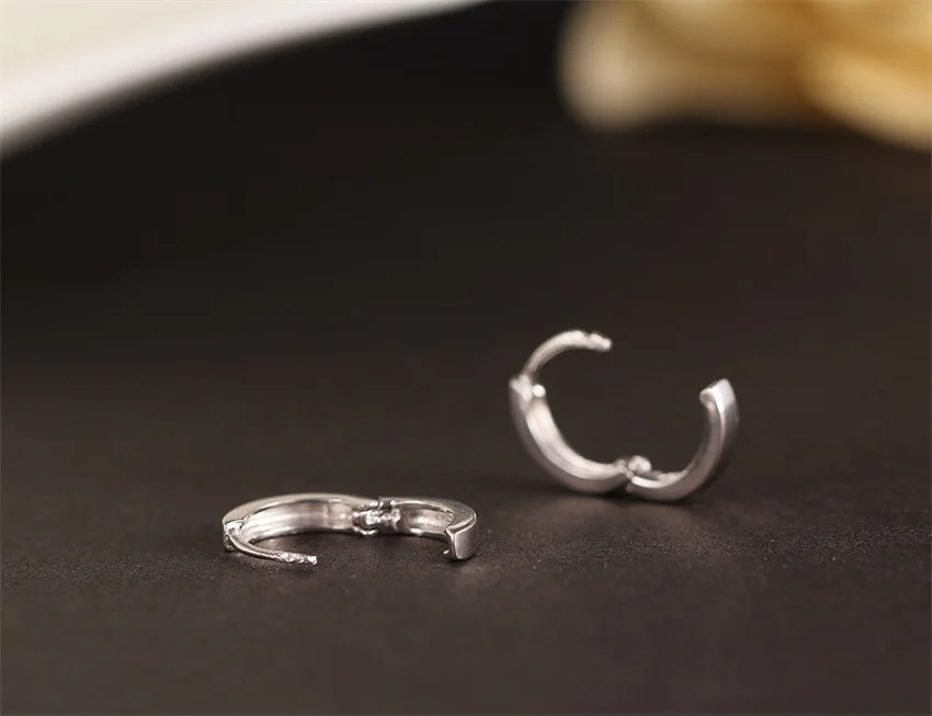 Твердые настоящие 925 пробы серебряные Мини тонкие круглые маленькие серьги-кольца Huggies для женщин, мужчин, детей, девочек, детские ювелирные изделия Aros