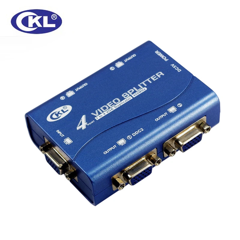 Высококачественный преобразователь CKL 2 порта VGA адаптер Сплиттер 450MHz 2048*1536 Sup Port s