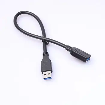 

2016New 30cm USB3.0 Extension Cable USB3.0 Male to USB3.0 Female copper data cable,10pcs/lot