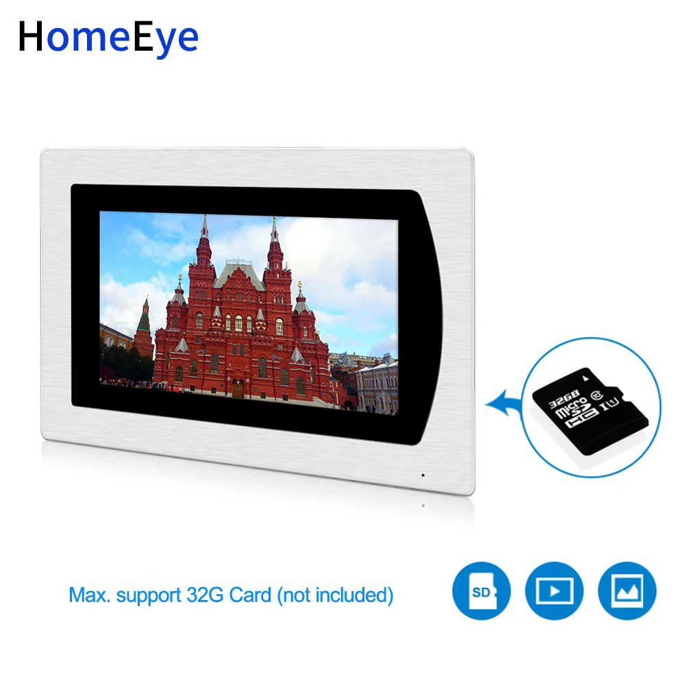 Wifi Video Intercom Smart Phone App Unlock IP Video Door Phone 3 Doors Home Access Control System Motion Detection Touch Screen
