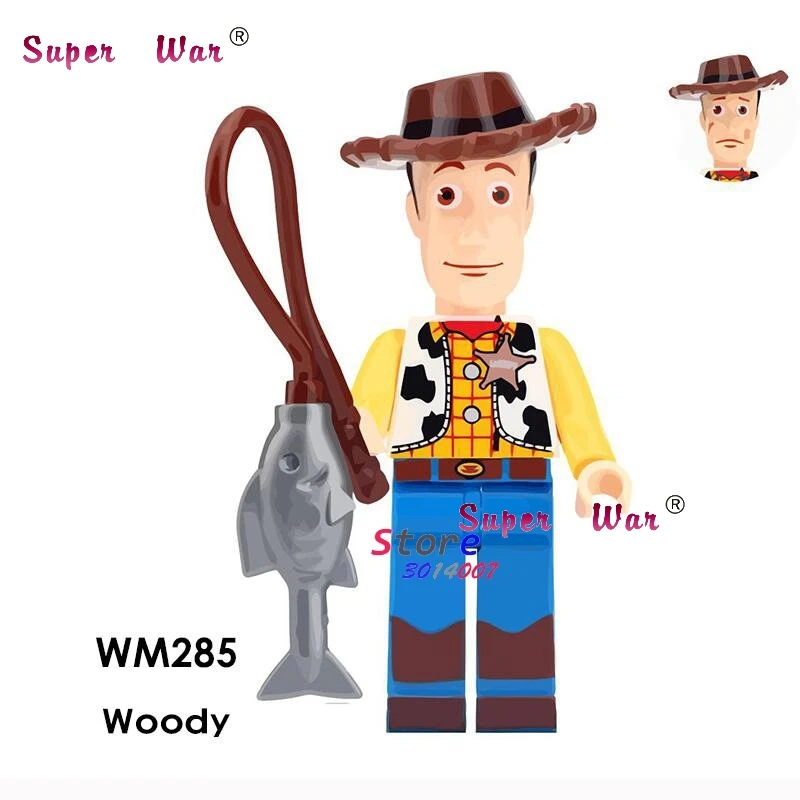 

1PCS model building blocks action figures Woody's Jessie Buzz Lightyear Roundup Story Cartoon Model diy toys for children gift
