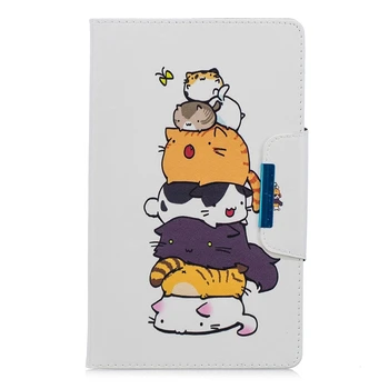 

New Slim Tablet Case For Amazon Kindle Fire HD8 2016/2017 Case Panda Unicorn Smart Stand Coer For Kindle HD8 2017 Case Funda
