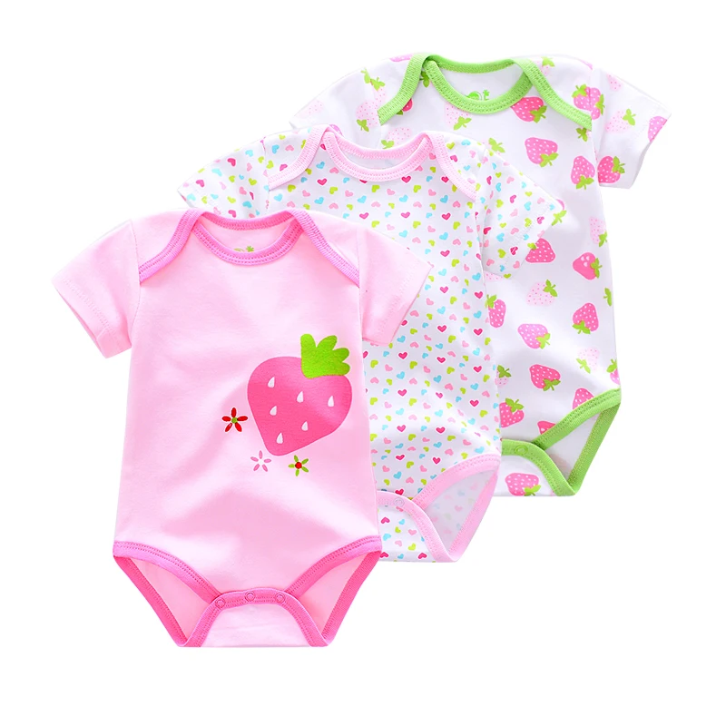 animal Summer Baby Bodysuits Short Sleeve baby Newborn cotton infant Baby girls boys Jumpsuit Newborn Clothes 6pcs/lot