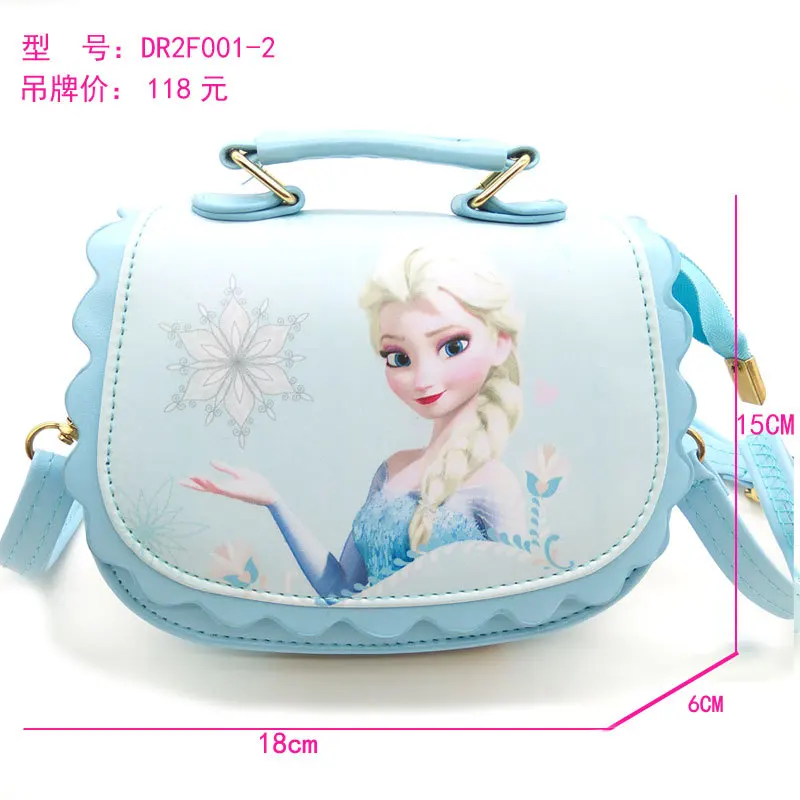Дисней мультфильм принцесса Холодное сердце Эльза дети плечо рюкзак девушка сумка PU наскальзывающаяся сумка 3 способа носить с собой - Цвет: 5