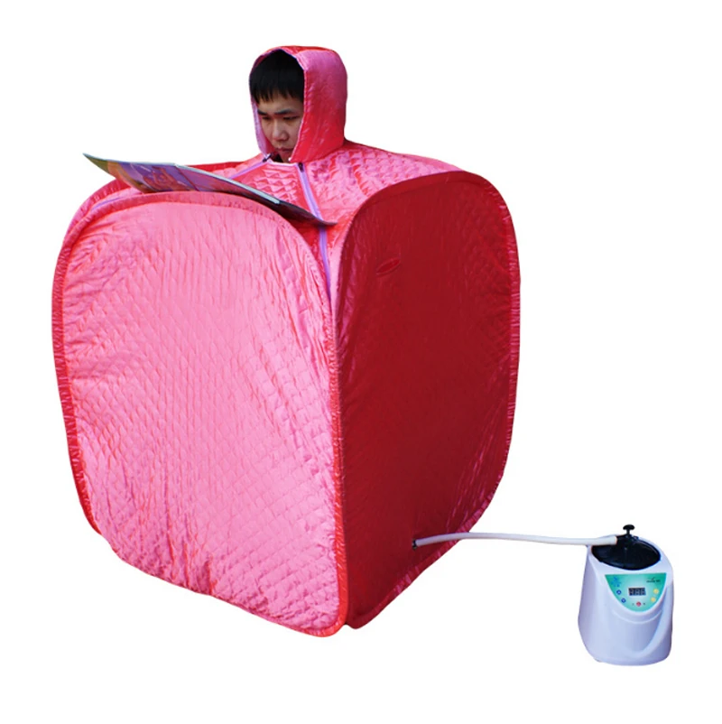 New 2.0L Portable Steam Sauna Bath With Steamer Family Use 3Rooms For 2People Body Face Skin Care Khan Sweat Steaming Machine