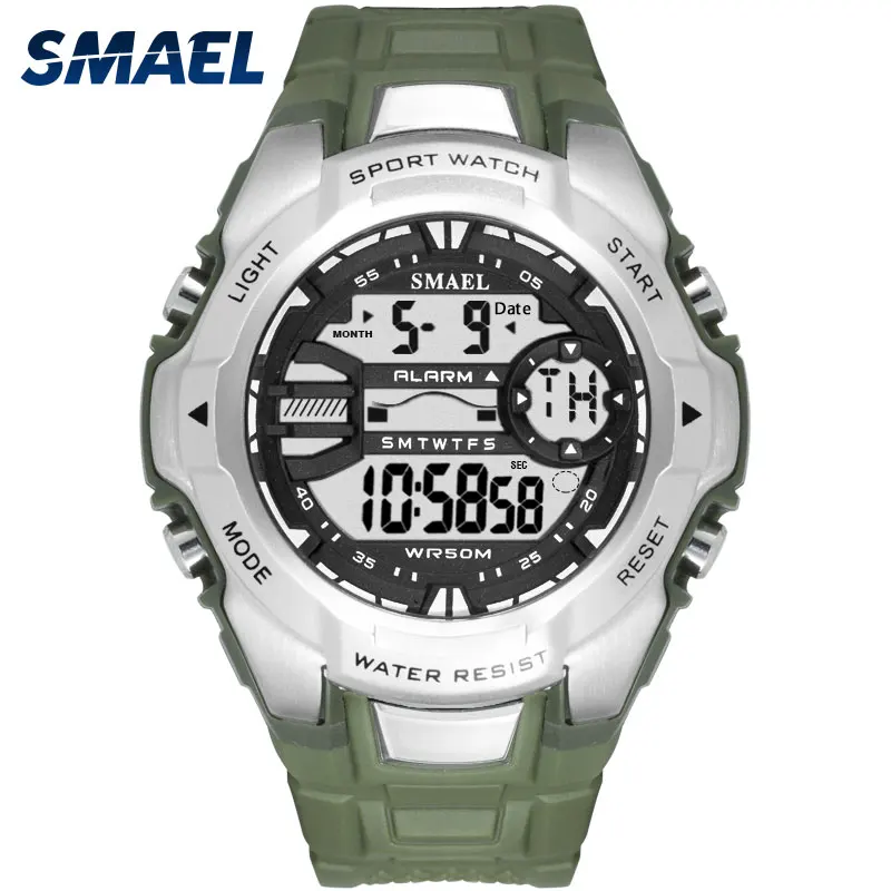 Цифровые наручные часы в стиле милитари SMAEL Cool S Shock Relojes Hombre повседневные