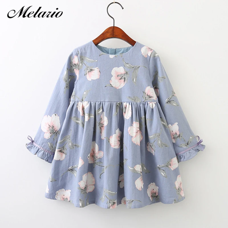 Melario Girls Dresses 2018 Fashion Kids Girls Dress cartoon Long sleeve princess dress fashion kids dresses children’s clothing