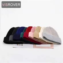 VISROVER 9 цветов новая осенне-зимняя шапка унисекс подходящие цвета синель шапочки новые кашемировые женские теплые вязаный берет оптом