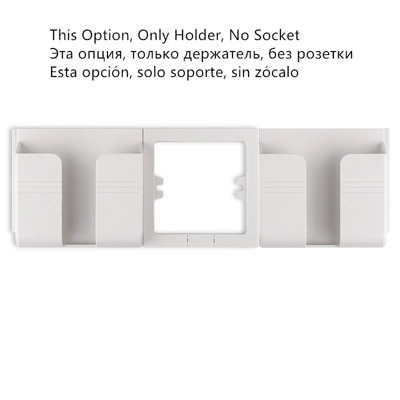 Zitt zatt настенная розетка с usb розеткой, стеклянная 2A двойная USB розетка для зарядного устройства, 16A электрическая настенная розетка - Тип: Double Frame Holder