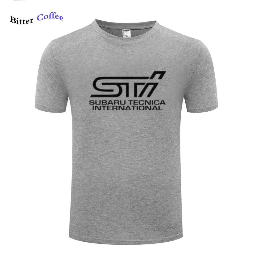 Новая мужская футболка с логотипом Subaru STI, Модная хлопковая брендовая одежда, летняя мужская футболка с коротким рукавом
