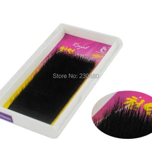 1 шт. настоящая норка 16 рядов Корея J/B/C/D завиток от 8 мм до 15 мм Размер ресницы, наращивание ресниц