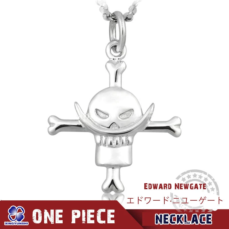 Anime One Piece Edward Newgate White Beard Necklace 925 Sterling Silver Jewelry Necklace Necklace Jewelry Tree Necklaces Black And Whitejewelry Emerald Necklace Aliexpress